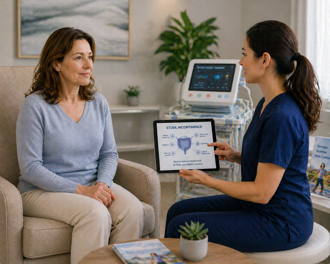 Consultation on bowel health treatment